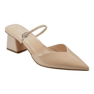 Marc Fisher Nude Pointed Toe Block Heels